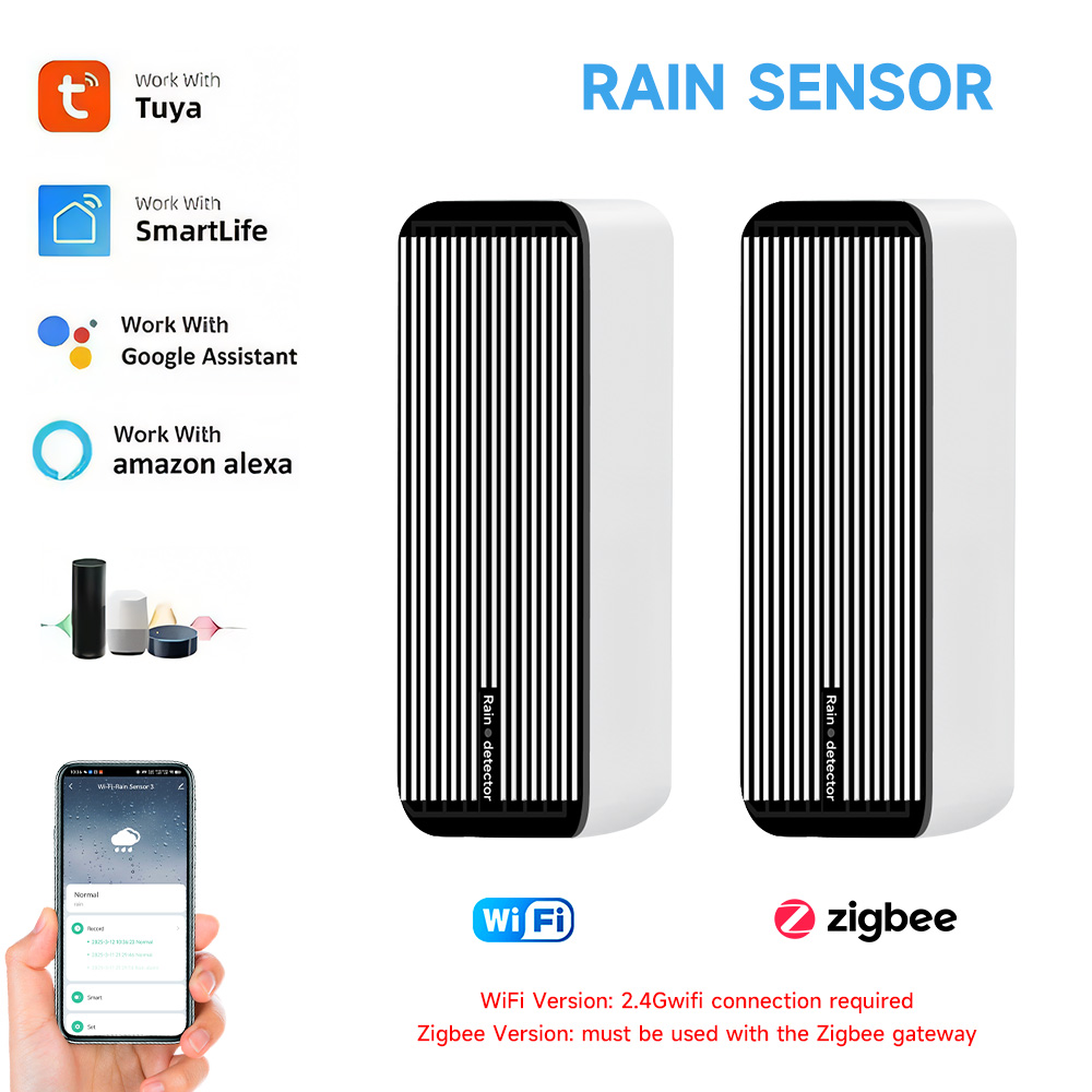 Smart Home Iot - Rain Sensor Alert Wifi Zigbee For