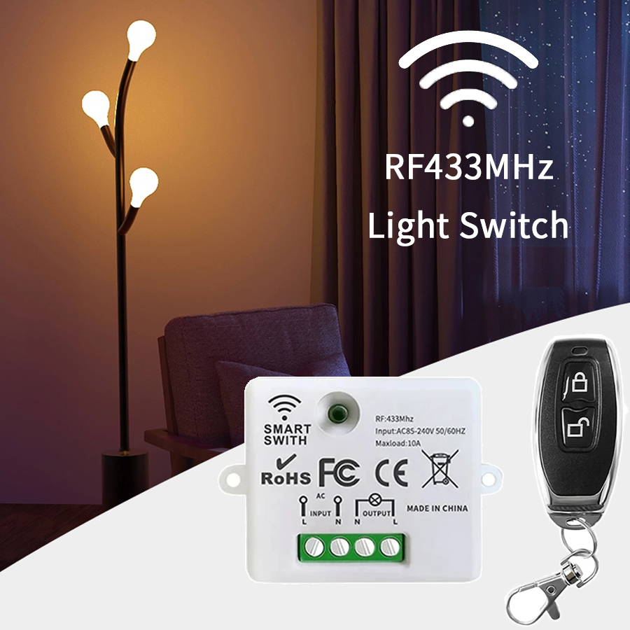 Smart Home Button - RF 433MHz Wireless Remote Control Switch
