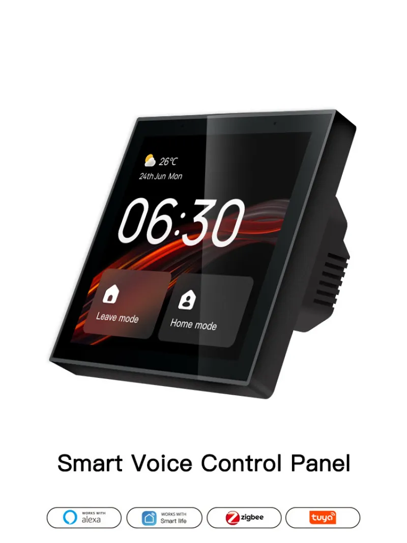 Smart Home Monitor - Tuya Smart Home 4-Inch Full-Screen Zigbee