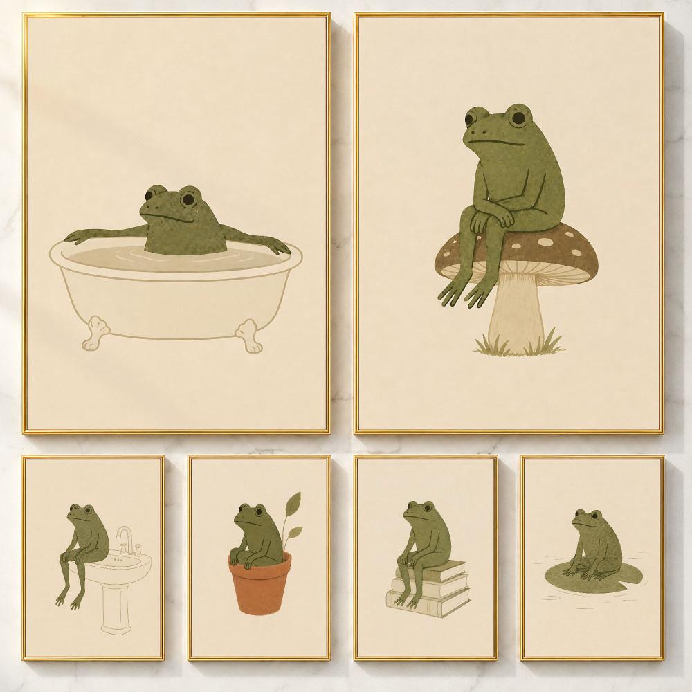 Smart Home Poster - Smart Art F-FrogS Poster Self-adhesive Art