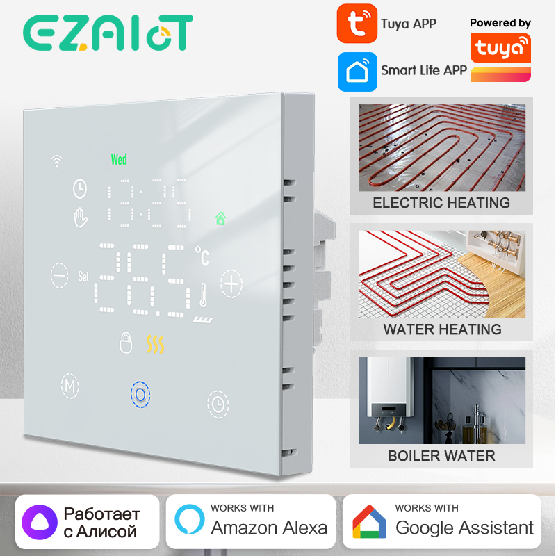 Smart Home Yandex - Smart Thermostat Tuya WiFi for Water/Electric