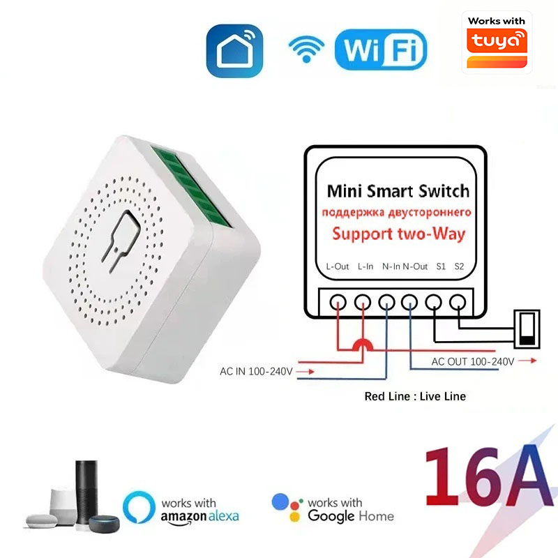 Smart Home Yandex - 16A WiFi Smart Switch DIY Work