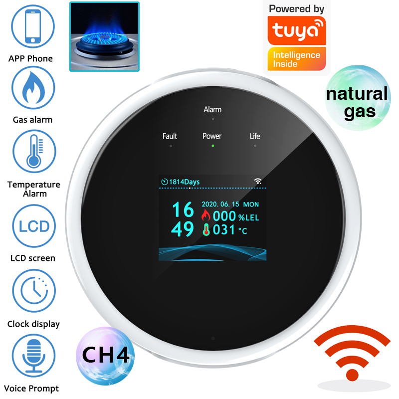 Smart Home Ikea - 2.4G WiFi Gas Alarm Sensor Combustible