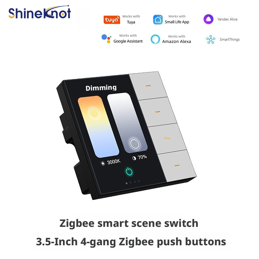 Smart Home Monitor - Shineknot tuya 3.5-Inch Screen 4-Digit Smart
