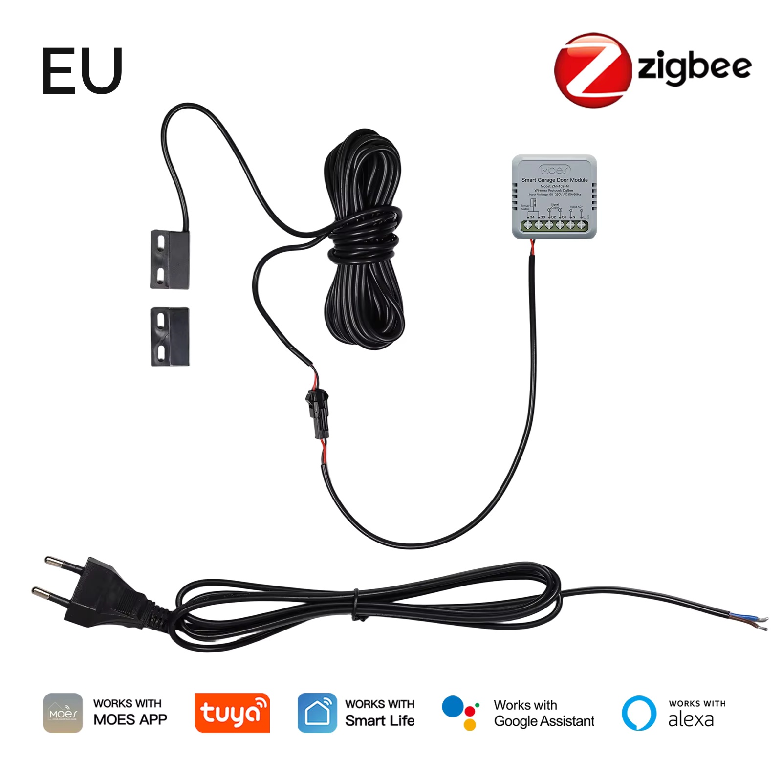 Smart Home Assistant - MOES Zigbee Garage Door Controller Module