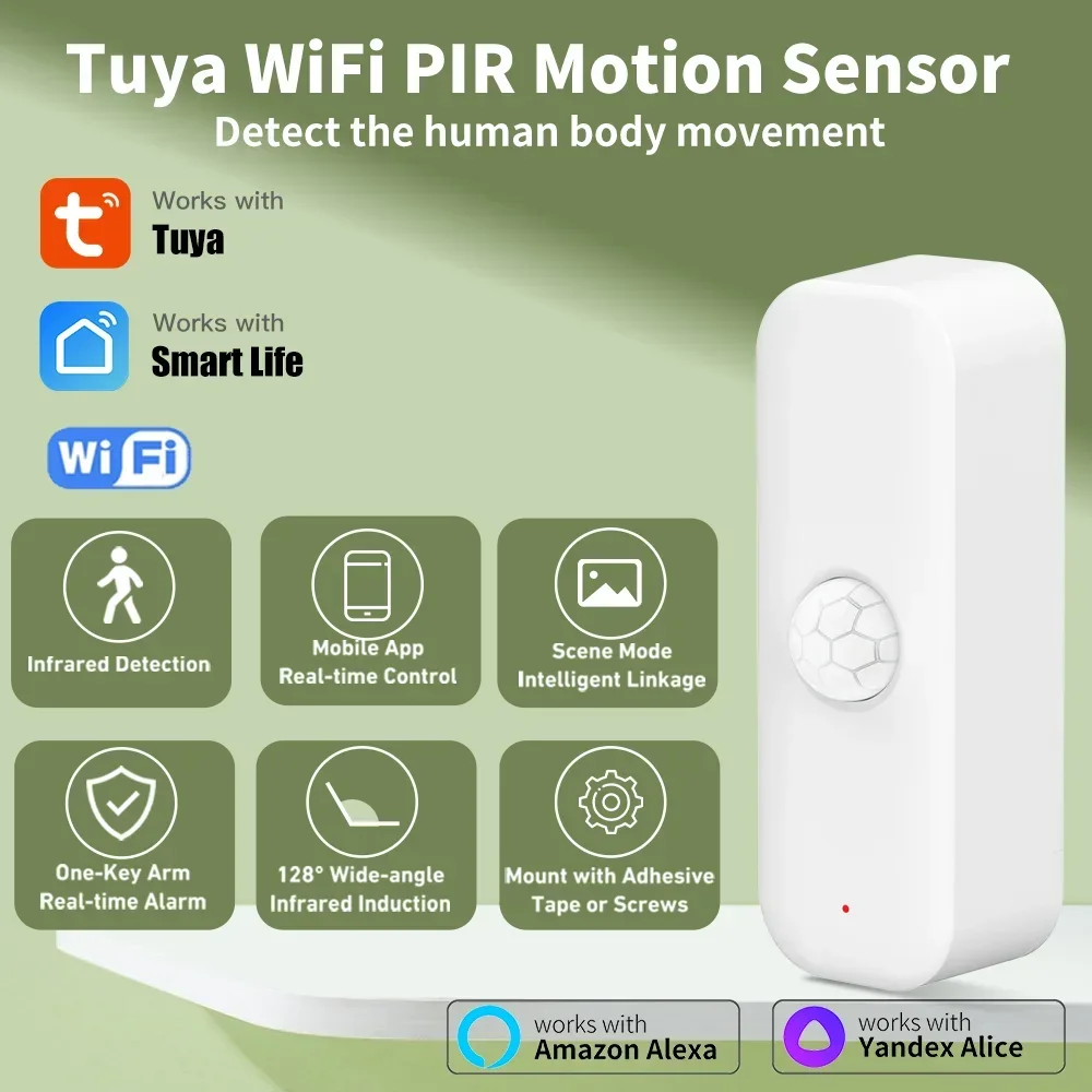 Smart Home Assistant - Tuya WiFI Motion Sensor PIR Smart