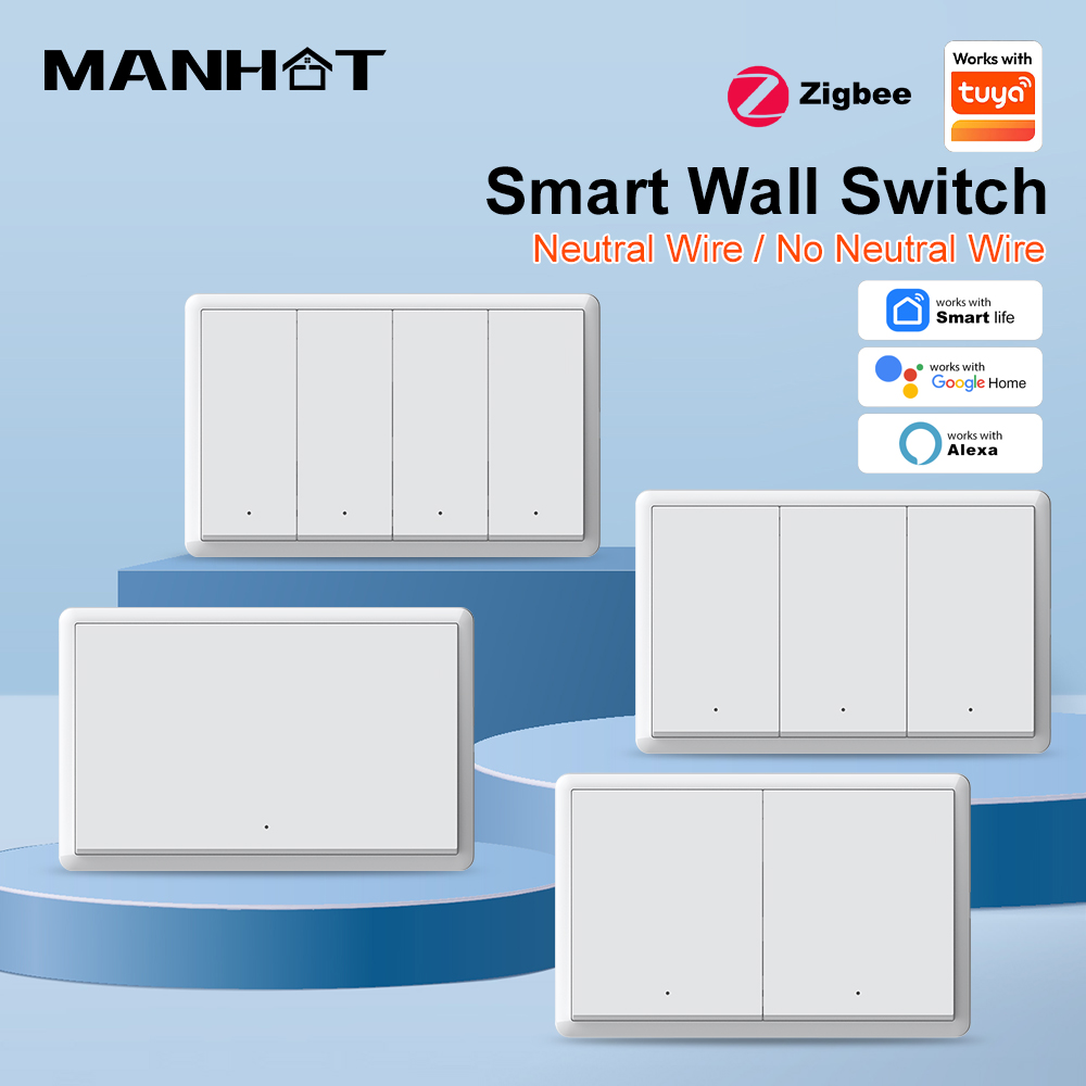 Smart Home Ikea - MANHOT ZigBee3.0 Smart Switch No Neutral