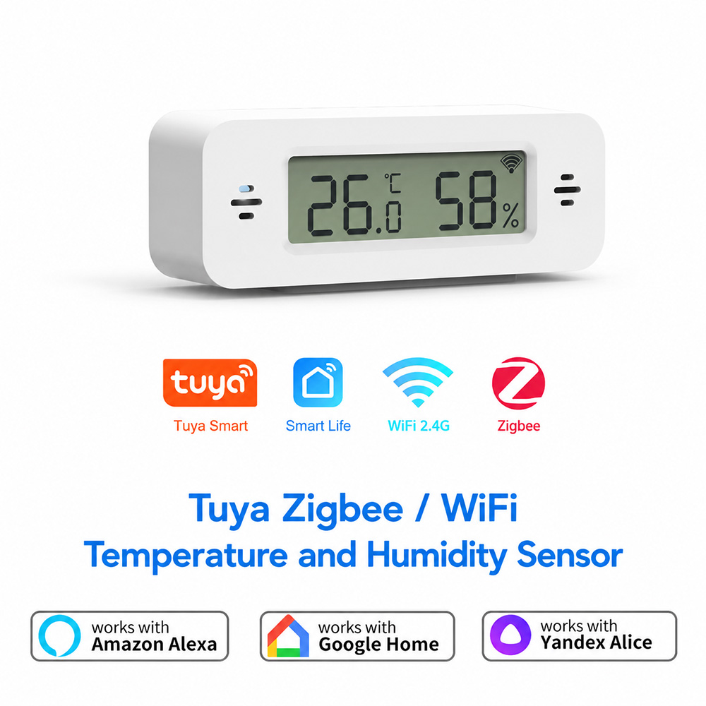 Smart Home Yandex - Tuya Zigbee WiFi Mini Temp &