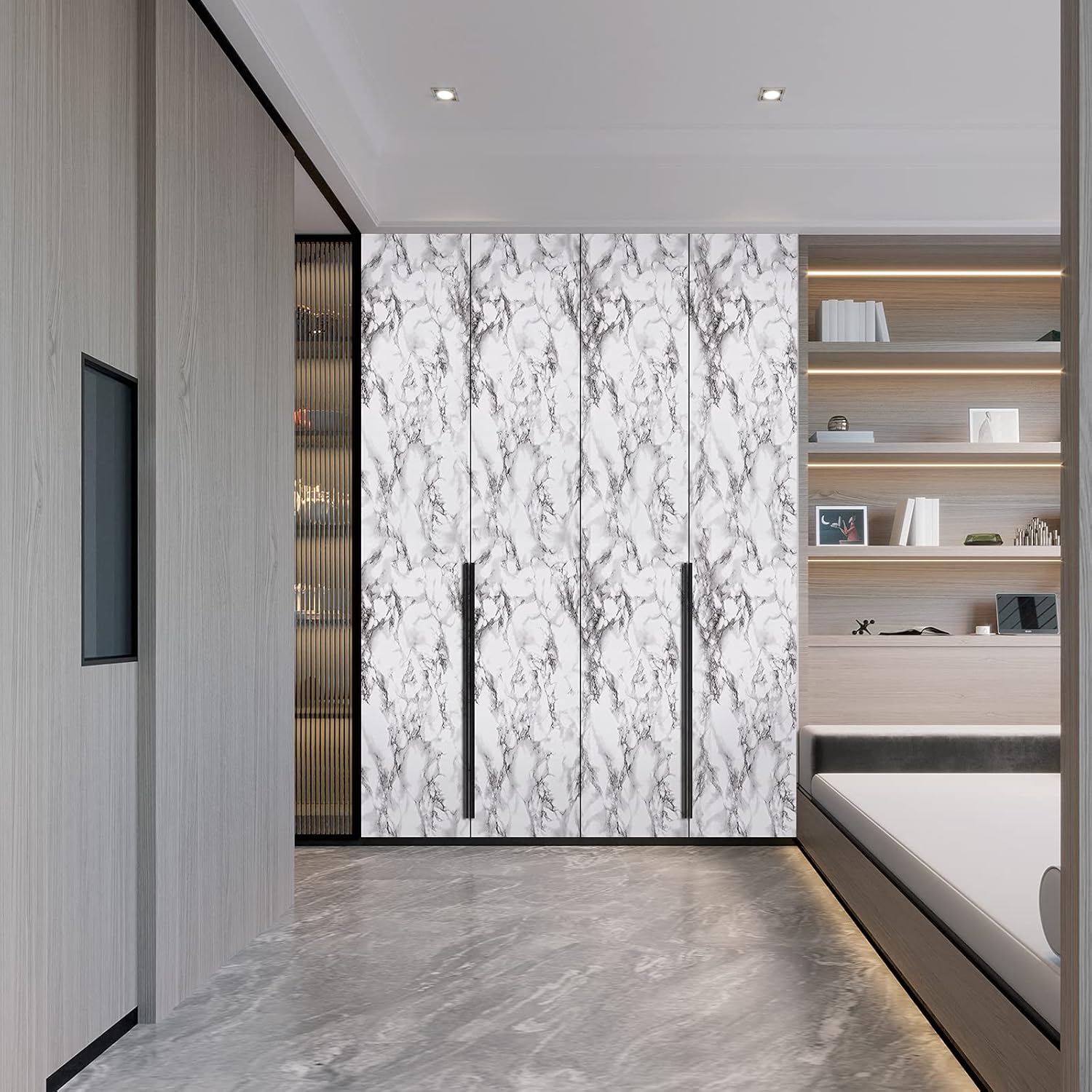 Marble Kitchen Oil-Proof Film  - Smart Home Film review and price