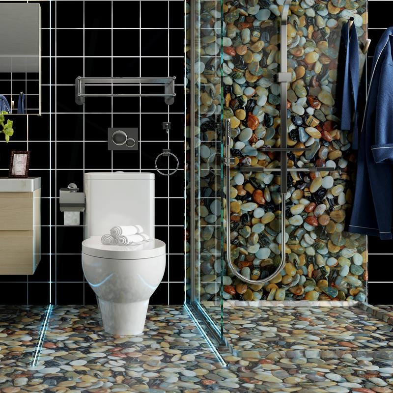 PVC Pebble Marble Wallpaper Ba - Smart Home Film review and price