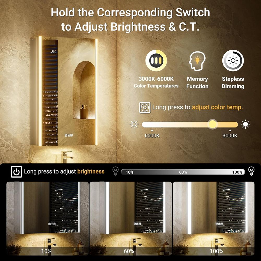 20x32 Lighted Medicine Cabinet - Smart Home Room review and price