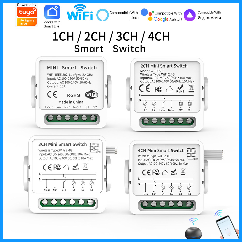 Tuya WiFi Smart Switch 1/2/3/4 - Smart Home Ikea review and price