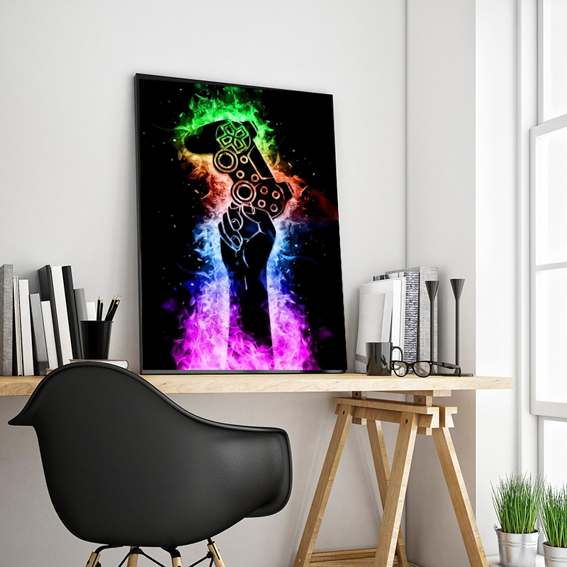 Graffiti Colorful Game Control - Smart Home Poster review and price