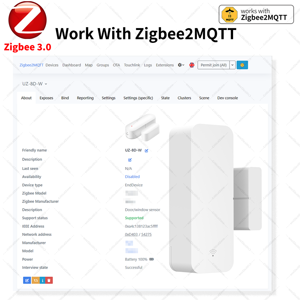 Zigbee 3.0 Door Window Sensor  - Smart Home Yandex review and price
