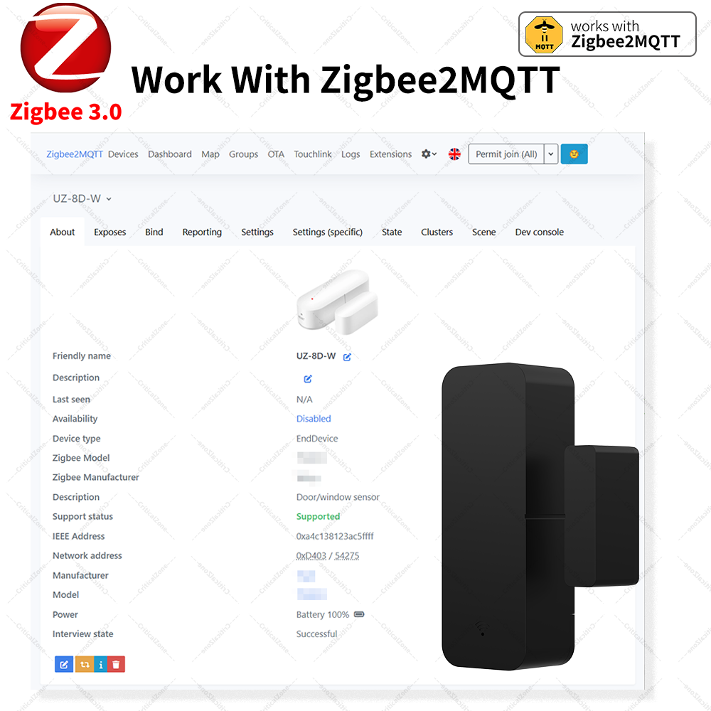 Zigbee 3.0 Door Window Sensor  - Smart Home Yandex review and price