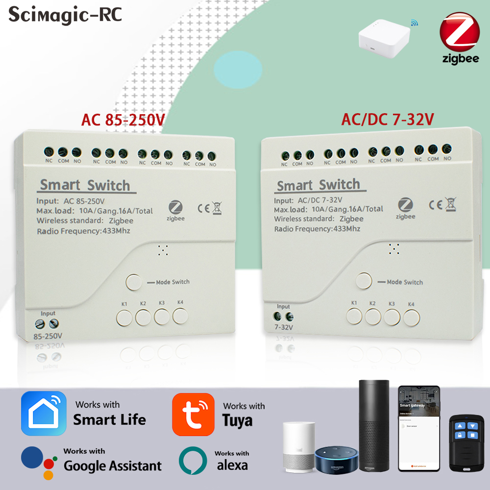 4CH Zigbee Tuya Smart Home Rel - Smart Home Assistant review and price