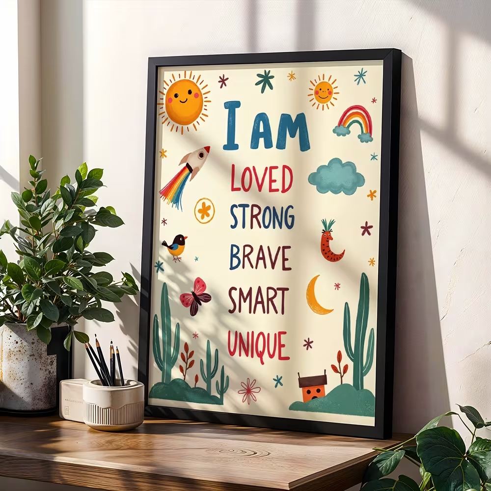 Colorful I Am Loved Strong Bra - Smart Home Poster review and price
