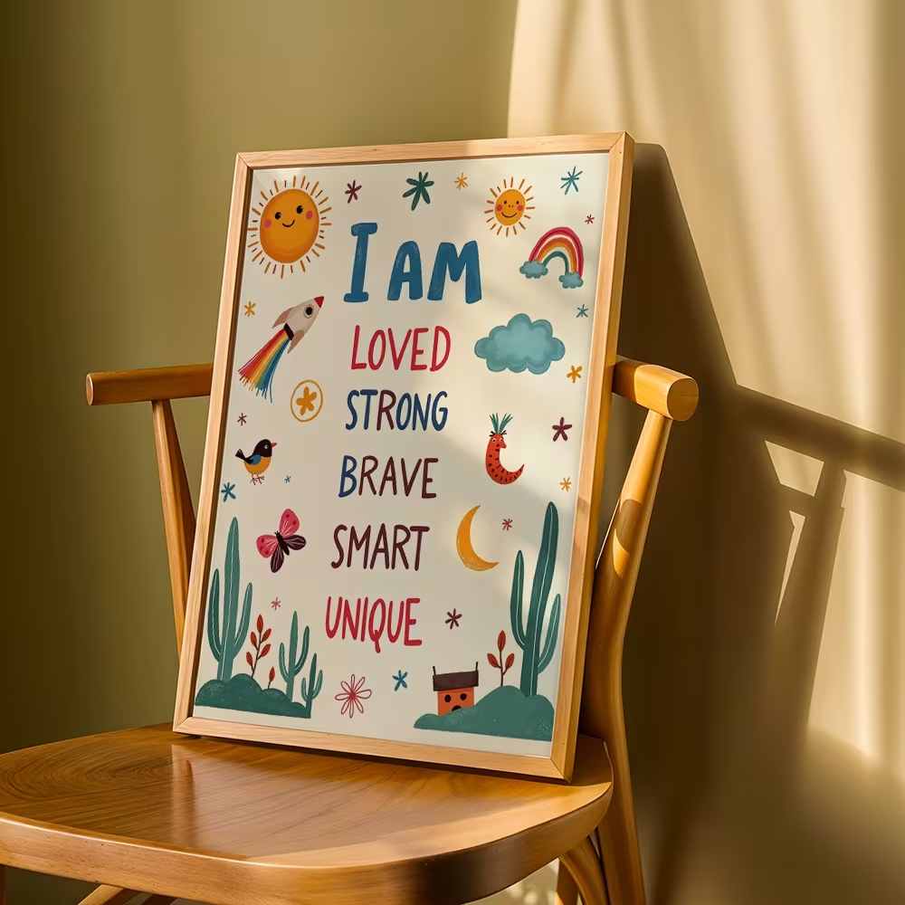 Colorful I Am Loved Strong Bra - Smart Home Poster review and price