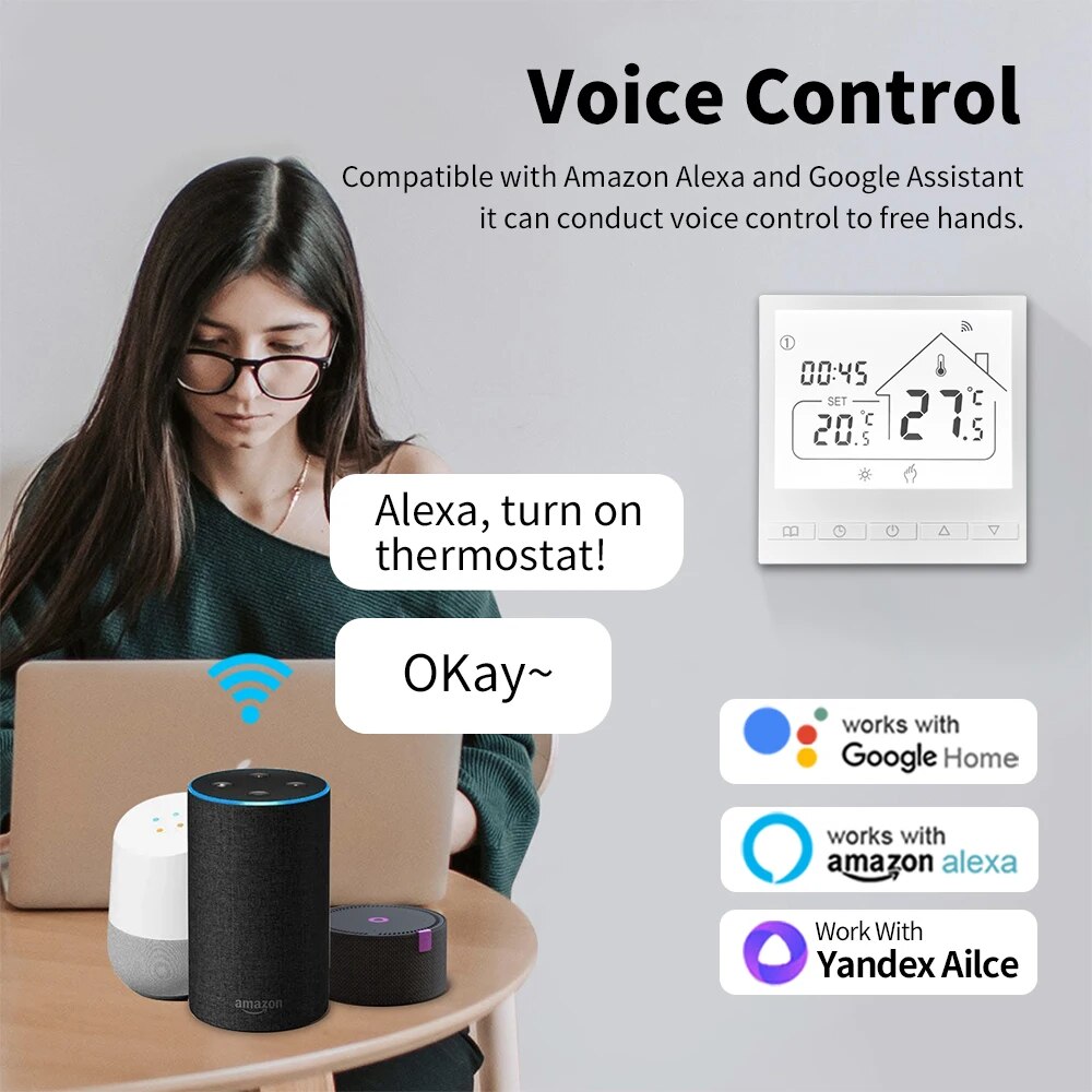 Tuya Smart WiFi Thermostat Wat - Smart Home Yandex review and price