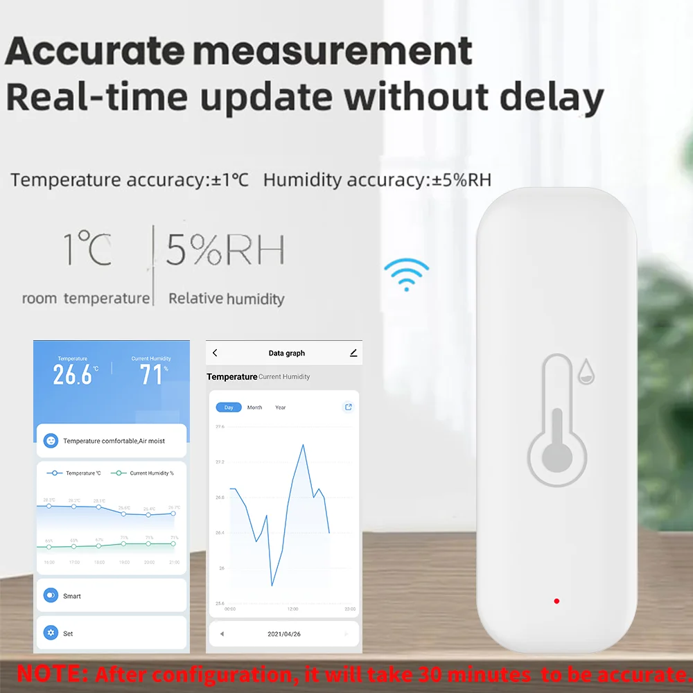 1~4pcs Tuya WiFi Temperature H - Smart Home Yandex review and price