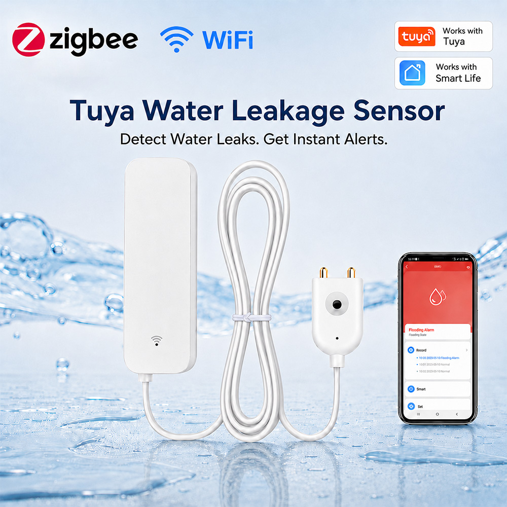 ZigBee WiFi Water Leak Sensor  - Smart Home Network review and price