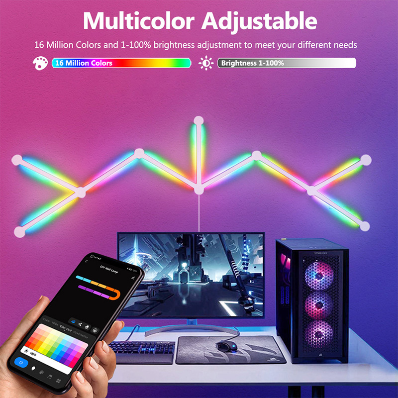 Smart RGB Wall Lamp, Bluetooth - Smart Home Room review and price
