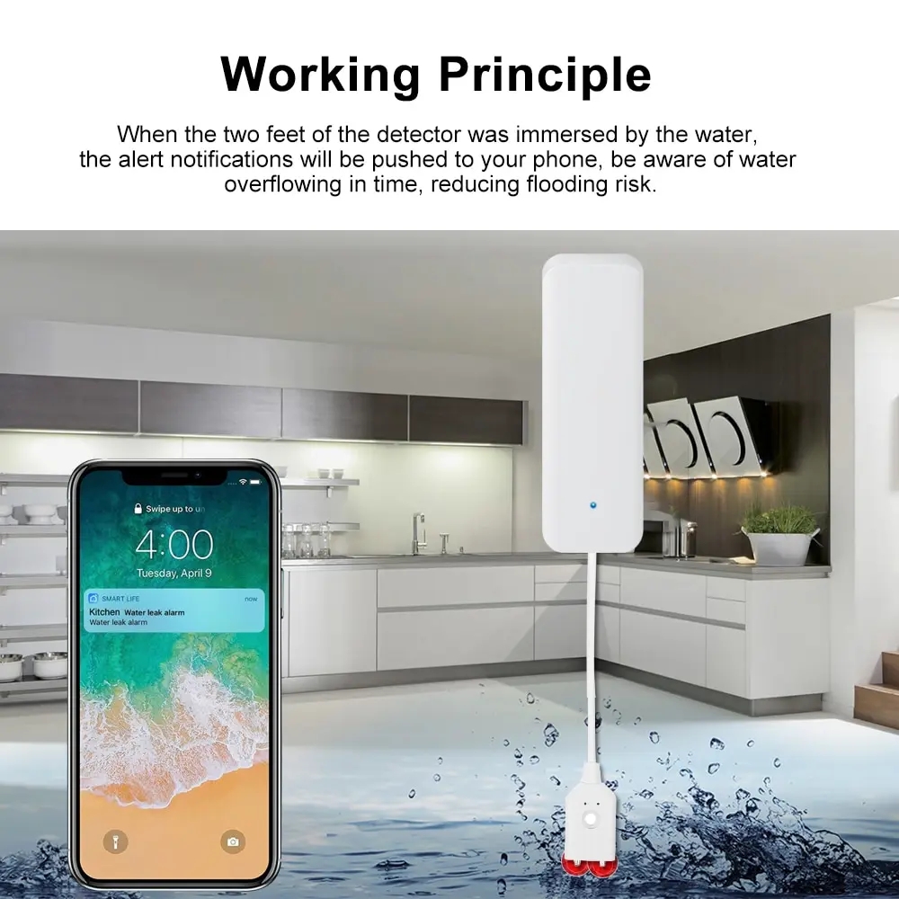 Tuya WiFi Smart Water Leak Sen - Smart Home Ikea review and price