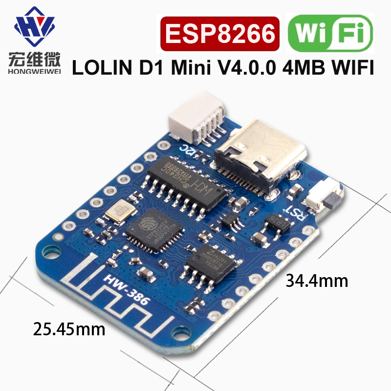 WEMOS D1 Mini V4.0.0 TYPE-C US - Smart Home Arduino Project review and price