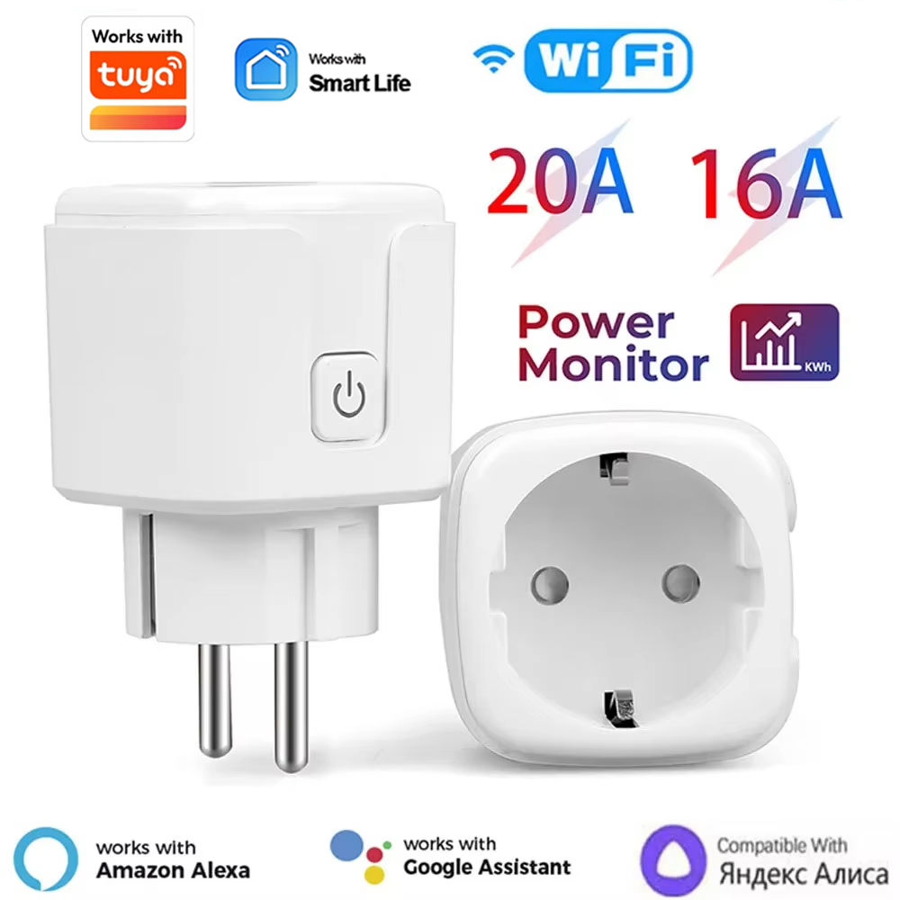 20A EU Smart Plug Wifi Socket  - Smart Home Yandex review and price