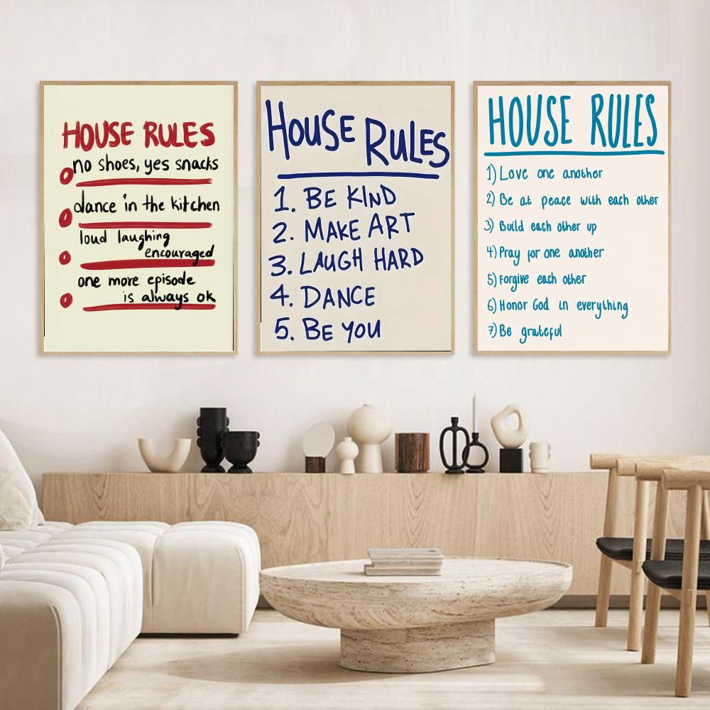 house rules Poster Modern and  - Smart Home Poster review and price