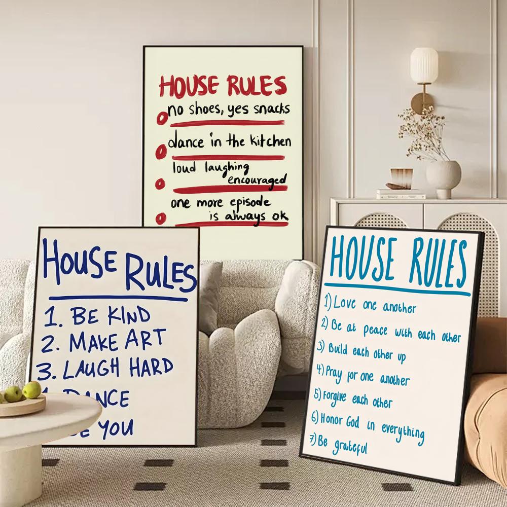 house rules Poster Modern and  - Smart Home Poster review and price