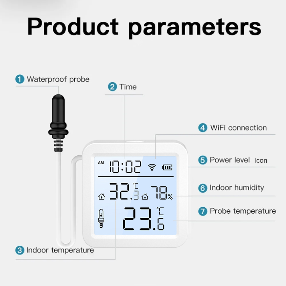 WiFi Humidity Temperature Sens - Smart Home Room review and price