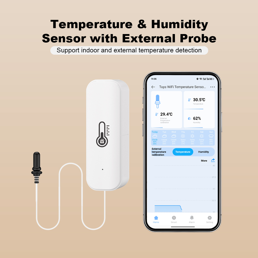 2026 New Tuya WiFi Humidity Te - Smart Home Monitor review and price