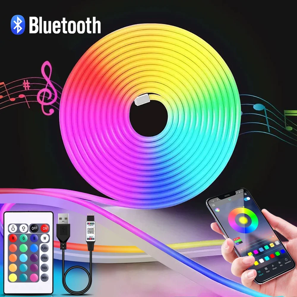 1-5m RGB LED Neon Strip Light  - Smart Home Room review and price
