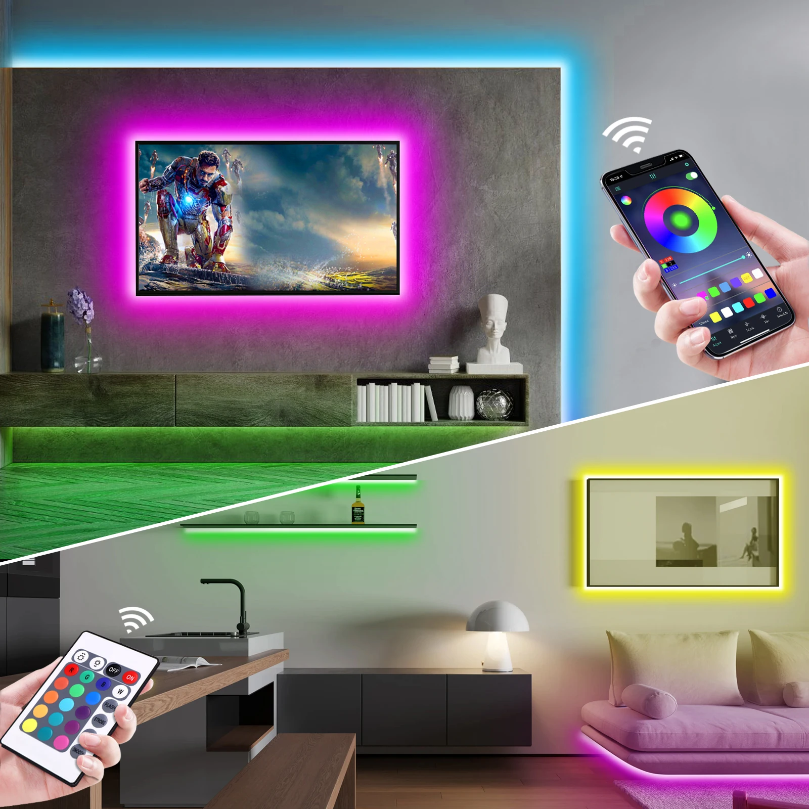 1-5m RGB LED Neon Strip Light  - Smart Home Room review and price